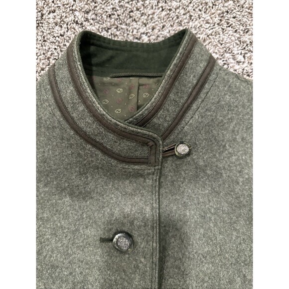 Green Long WOOL Winter JACKET German Hunting Western BAVARIA LODEN JUHASZ - Picture 3 of 11